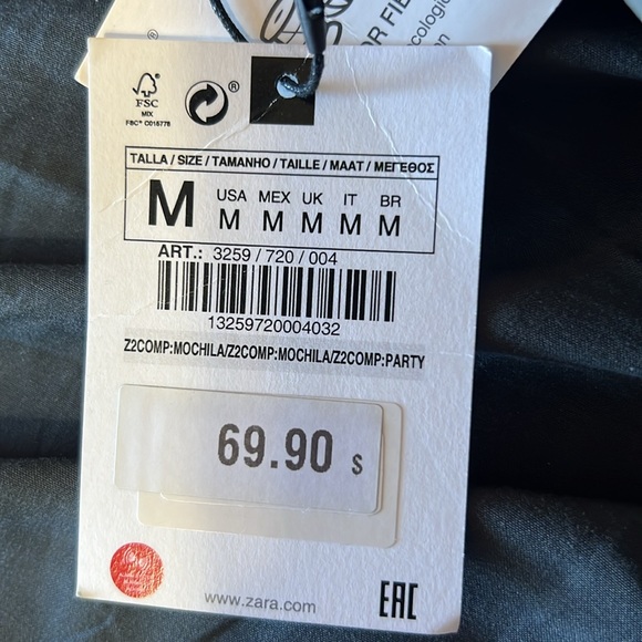 Brand new with tags ZARA backpack!! - Picture 5 of 5